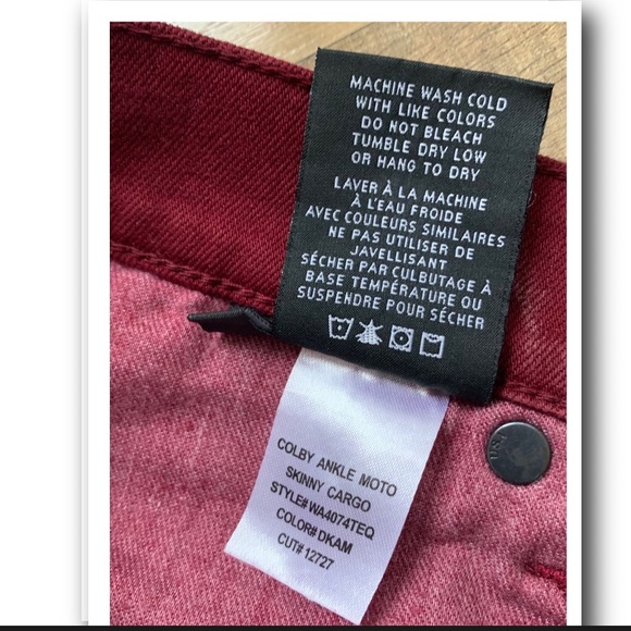 Hudson Colby Ankle Moto Skinny 26 EUC - Picture 7 of 14